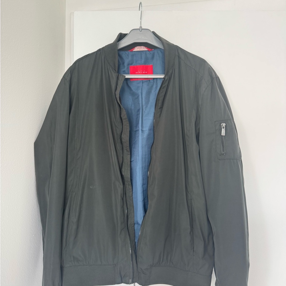 Zara Men’s Green Bomber Jacket